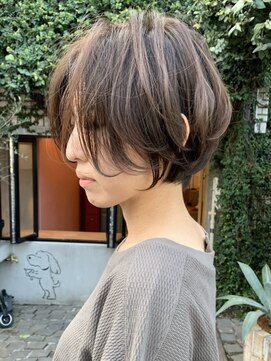 ディモアンド 表参道(Dimo&) xカット/イメチェン/ホワイトブロンド/外ハネボブ/美髪