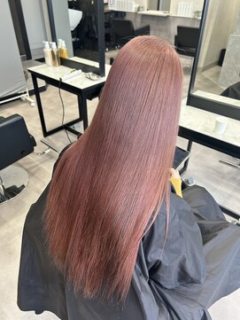 ラフィット 香椎(lafit) 透明感ピンクベージュ ハイトーン髪質改善トリートメント