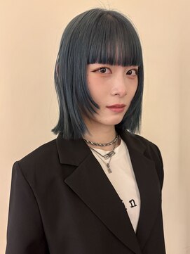 ビュートリアム265(BEAUTRIUM 265) ★イメチェンボブ/切りっぱなしハッシュボブ/スカイブルー/前髪