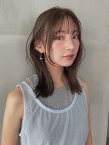 タス(tas) レイヤーカット/フェイスレイヤー/ミディアムレイヤー/ベージュ