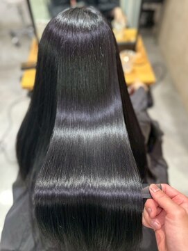 ニフティー(Nifty) エアーストレート/スーパーロング/グレーブラック/美髪矯正/上品