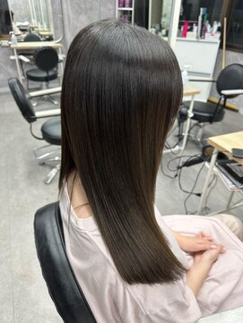 ワンズリー 本厚木店(ONE's ly) アンブレラカラーピンクベージュイメチェン前髪クールショート