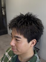 ブラック(BLACK) スパイキーショート