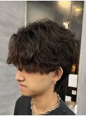 京都センタパートニュアンスパーマツーブロックメンズパーマ