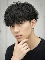ヘッドストック 大和八木店(HEAD STOCK) 波巻きツイストスパイラルシャドウパーマ縦落ちメンズカット眉毛
