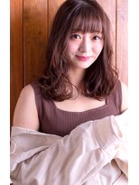 オリーブフォーヘアー(olive For hair) くびれセミディ×小顔無造作カール/小顔/髪質改善/20代30代40代