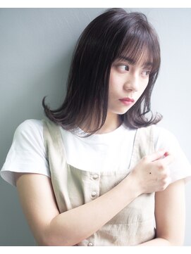 クラン(clan) 無造作小顔ミディ#ひし形小顔カットブランジュダブルバング