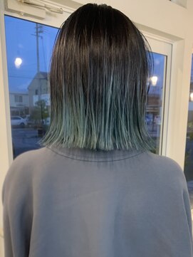 ソーイ(sowi) チェレステカラー×毛先カラー【@sowi_abe】