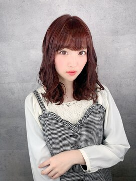 ホワイト 札幌大通店(WHITE) 外ハネベリーピンク