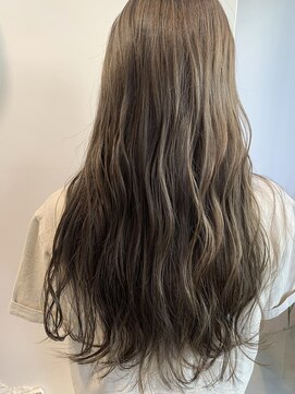 リアン(Lien) Lien☆フォギーベージュ×セミウェットウェーブ×オリーブカラー