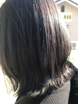 ヘアメイク アミュール(hair make A'mule) 暗髪ボブ