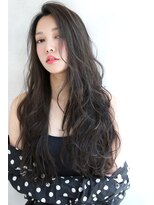 ブラン 広島八丁堀(Blanc)&nbsp;【Blanc/広島】大人ロング＿無造作カール＿グレージュ