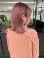 アンドスタイル(&style)&nbsp;【大名店　江藤】ピンクベージュ　ケアブリーチ