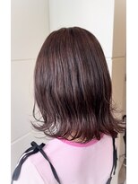 ギブ(give)&nbsp;透明感カラー　くびれボブ