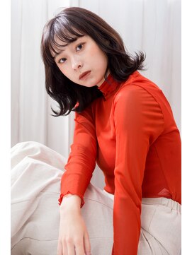 フィガロ ミーナ 東生駒店(FIGARO MINA) 外ハネミディアム