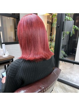 ロウ 吉祥寺(ROW) 韓国風くびれミディアム【髪質改善/韓国】ベビーピンク