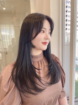 バイオレット ナゴヤ(Violet Nagoya) ロングレイヤー  ワンカール  ブルーブラック 2wayバング