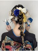 推しと一緒に成人式前撮りヘアセット