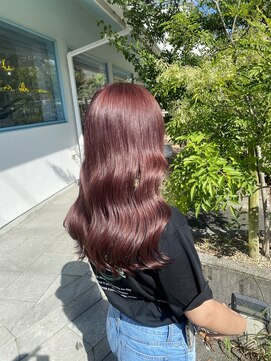 テクライズ 豊橋店(TECHRISE) ブリーチ履歴を生かしたカシスカラー