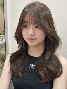ユニ 表参道(uni) 韓国ヘア/くびれ/レイヤーカット/ミルクブラウン