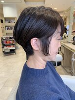 アッシュ 仙川店(Ash)&nbsp;40代50代60代頭の形が綺麗に見える骨格補正カット　ショートボブ