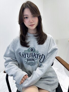 シェノン 夙川(CHAINON) 美髪髪質改善/エアリーロング/切りっぱなしボブ/ピンクブラウン