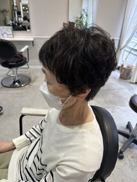 サンクチュアリー ウィズ コネクト(Sanctuary with connect) ミセスくせ毛風パーマ