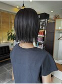 佐竹 プツッと切りっぱなしボブ 001