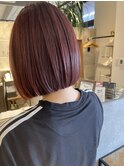 Sae【ぱつっとボブ×サンセットピンク】
