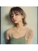 似合わせカットメルティカラー着物フェミニンロング