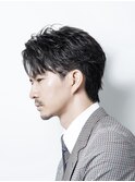 【alpha 新宿】ビジネスヘア×フェザーパーマ