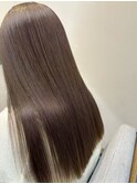 大人可愛いブリーチなしカラーショコラアッシュグレージュ