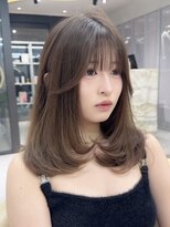 ロンドメリア 天神大名店(Lond Melia)&nbsp;髪質改善カラー/ミディアムレイヤーカット/顔周りカット/前髪て