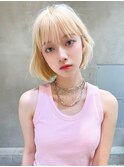 【ROJITHA原宿表参道】エアリーボブ×ホワイトブロンド