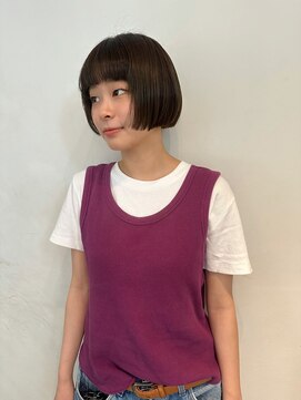 ラパンセノアール(LA PENSEE NOIR) ミニボブ×オリーブブラウン