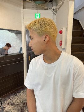 ビーバイエイトジェンツ(Bee by EIGHT GENTS) サーフカール/スパイキーショート/ブルーブラック/心斎橋