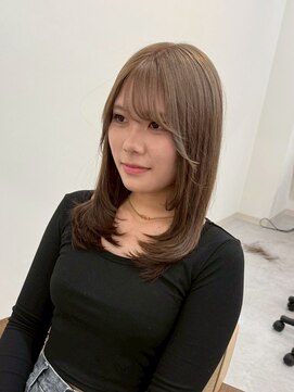 エトレ(etore) 顔まわりレイヤー/ミルクティーベージュ