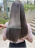 シルバーカラー　ロングハイトーン　ブリーチカラー