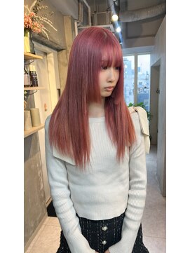 フォート(FORT) m64_ピンクカラー/ハイトーン/ブリーチ/姫カット