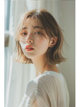 スタジオ アルファプラス 日暮里店(studio α+)の写真/人気の透明感溢れるカラーで季節に合わせて髪色もチェンジ♪立体感を楽しむハイライトなどもお任せ☆