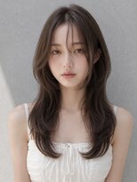 ユーフォリア 渋谷グランデ(Euphoria SHIBUYA GRANDE)&nbsp;レイヤーカットヘーゼルグレージュ顔まわりカット