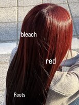 ソファ ヘア 仙台(Sofa) Roots color red black