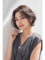 アッシュ 学芸大学店(Ash) ショートボブ/大人女性/シアーベージュ/白髪ぼかし/脱白髪染め