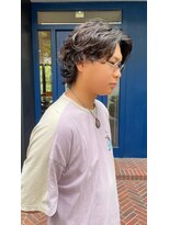 ミンナノポリシー(MIN NANO//POLICY) メンズセンターウルフ×シャドウパーマ