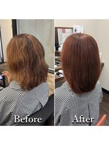 ヘアカラー専門店カラープラス石和店&nbsp;40代50代60代/BeforeAfter/白髪染め/おしゃれ染め