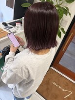ルノア(Lunoa)&nbsp;切りっぱなしボブ×ボルドー