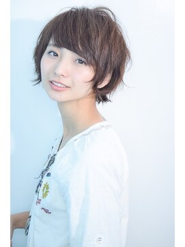 ラウンジ モリオ イケブクロ(Lounge MORIO Ikebukuro) 【morio池袋】フリンジバング耳かけフェミニンショートボブ