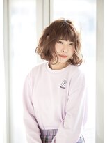 ヘアアンドリラクシングルーム アールフラン(Hair&Relaxingroom arFranc)&nbsp;アプリコットベージュ×ゆるウェーブ
