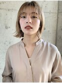 大人かわいい シアベージュ ことりベージュ 小顔カット 前髪