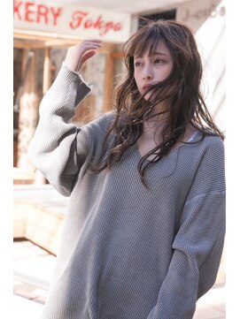 オースティン 門前仲町(AUSTIN) 前髪かき上げイメチェンイヤリングカラーラベンダーカラーくびれ